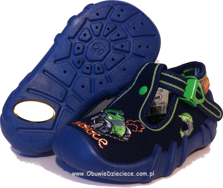 0-110P196 SPEEDY granatowe kapcie-buciki-obuwie dziecięce poniemowlęce Befado 18-26 0-110P196 SPEEDY granatowe kapcie-buciki-obuwie dziecięce poniemowlęce Befado 18-26